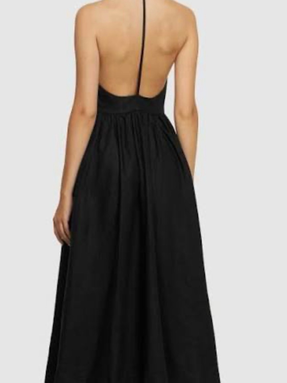 Reformation Percy Linen Open Back Dress